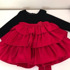 Black and Red Formal Baby Dress